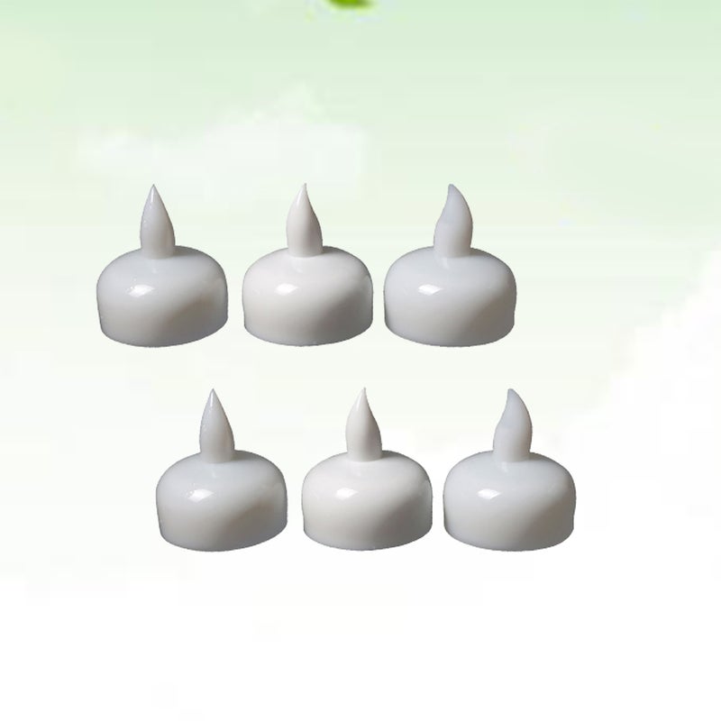 4Pcs Decorative Small Floating Candles for Wedding Party SPA Bath (Warm White Light) - Image 1