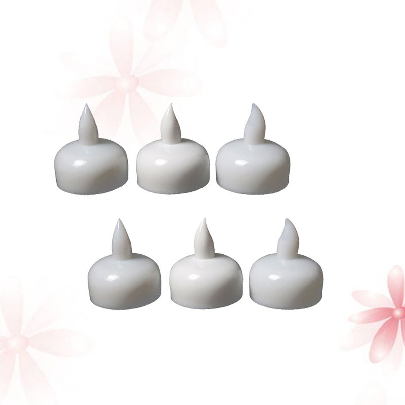 4Pcs Decorative Small Floating Candles for Wedding Party SPA Bath (Warm White Light) - Image 3