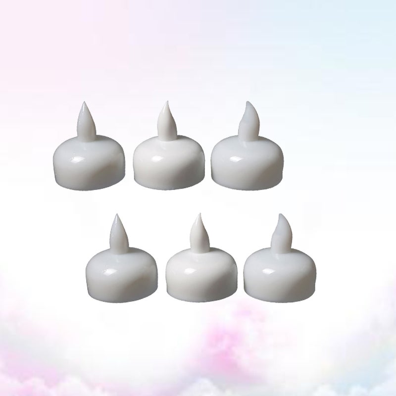 4Pcs Decorative Small Floating Candles for Wedding Party SPA Bath (Warm White Light) - Image 5
