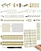 iland Miniature Dollhouse Accessories of Miniature Hinges Dollhouse Handles Hardware 20 Kinds Over 700 pcs - Image 2
