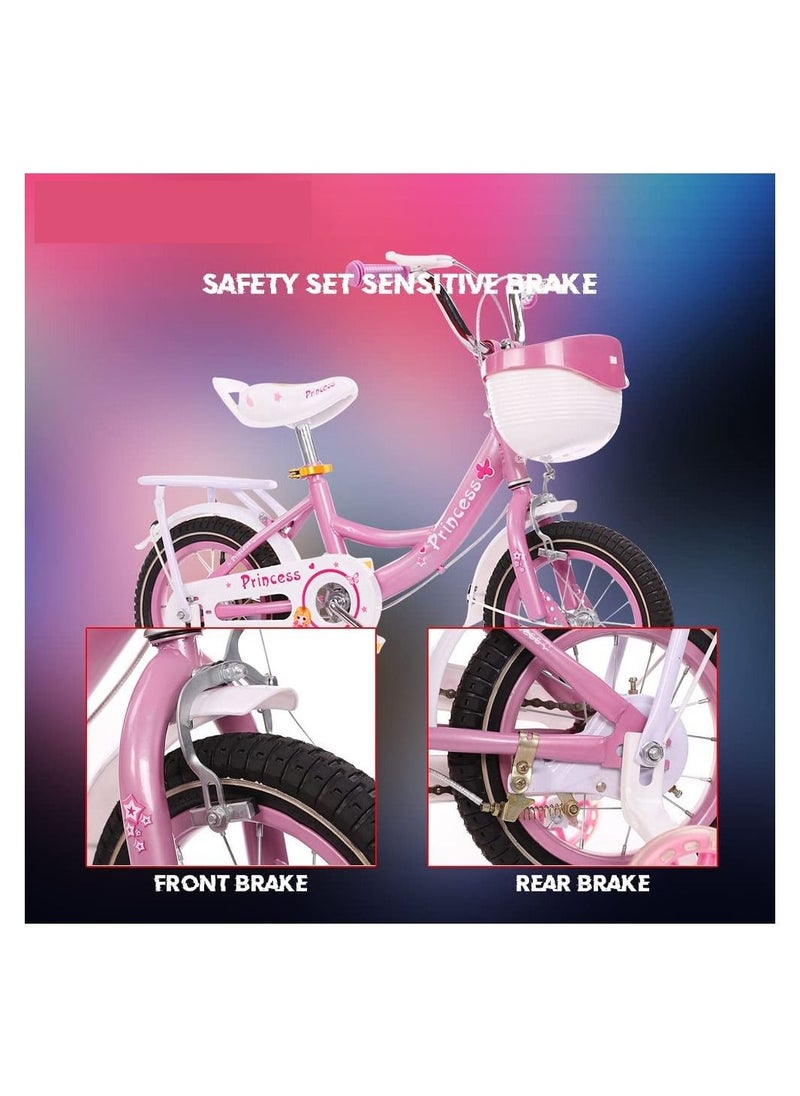 Cool Baby 12 Inch Kids Bike with Hand Brake and Basket for Ages 3-8 Years  - Image 3