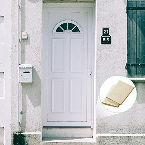 Jetec 6 Peices Self-Adhesive Door Corner Seals, Gap Filler Seal Strip Weather Stripping Draft Stopper Door Frame Seal Corner Foam for Weather Protection Isolation of Noise(Beige) - Image 5