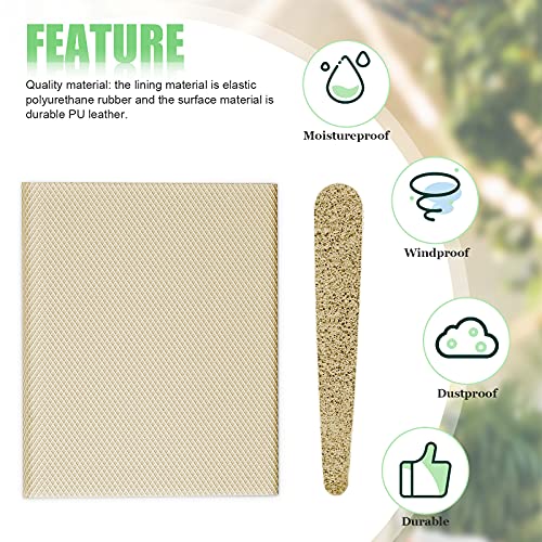 Jetec 6 Peices Self-Adhesive Door Corner Seals, Gap Filler Seal Strip Weather Stripping Draft Stopper Door Frame Seal Corner Foam for Weather Protection Isolation of Noise(Beige) - Image 4