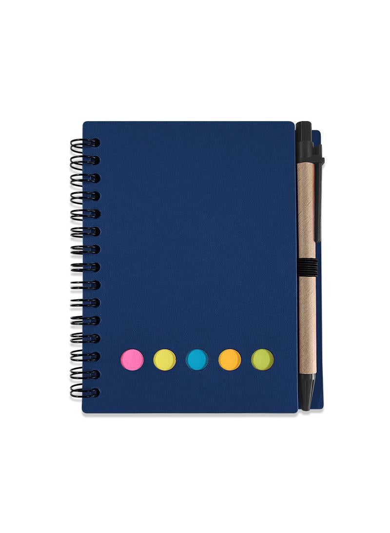 Generic 4 Pcs Coil Notebook With Sticky Note Paper And Pen Student Office Notebook Creative Exercise Notebook（The Color Of The Pen Is Random）  - Image 2