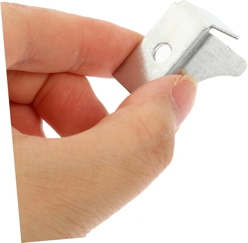 10pcs Black Metal Shelf Brackets For File Cabinets Heavy Duty Cabinet Clips - Image 4