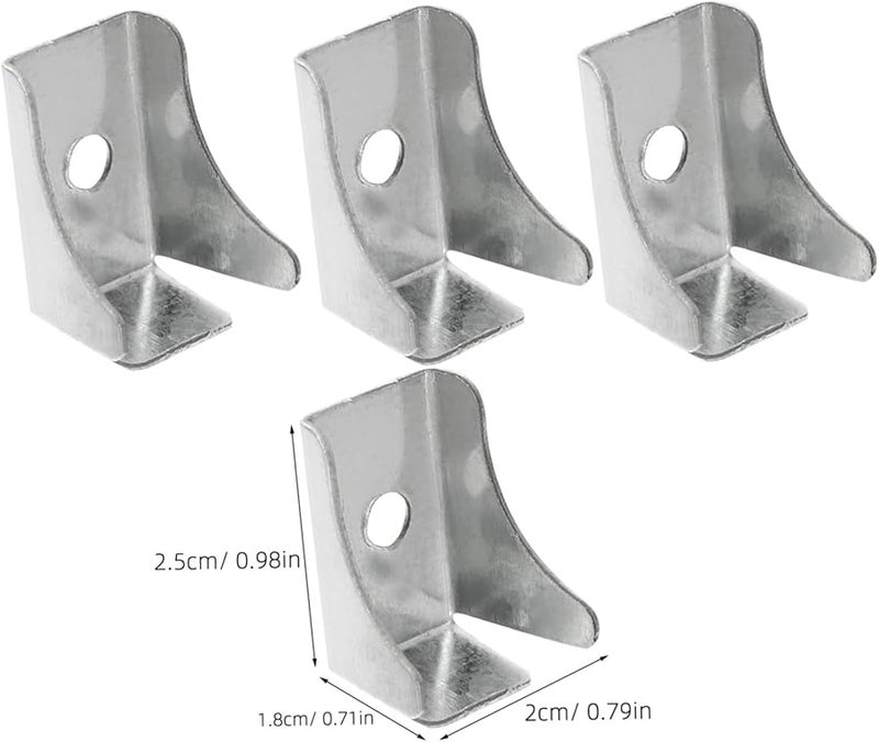 10pcs Black Metal Shelf Brackets For File Cabinets Heavy Duty Cabinet Clips - Image 3