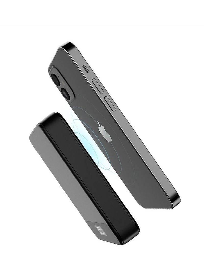 راكسوم شاحن باور بانك محمول لاسلكي مغناطيسي سريع بقدرة 5000 مللي أمبير في الساعة لسلسلة هواتف iPhone 12/13/14/15 - Image 2