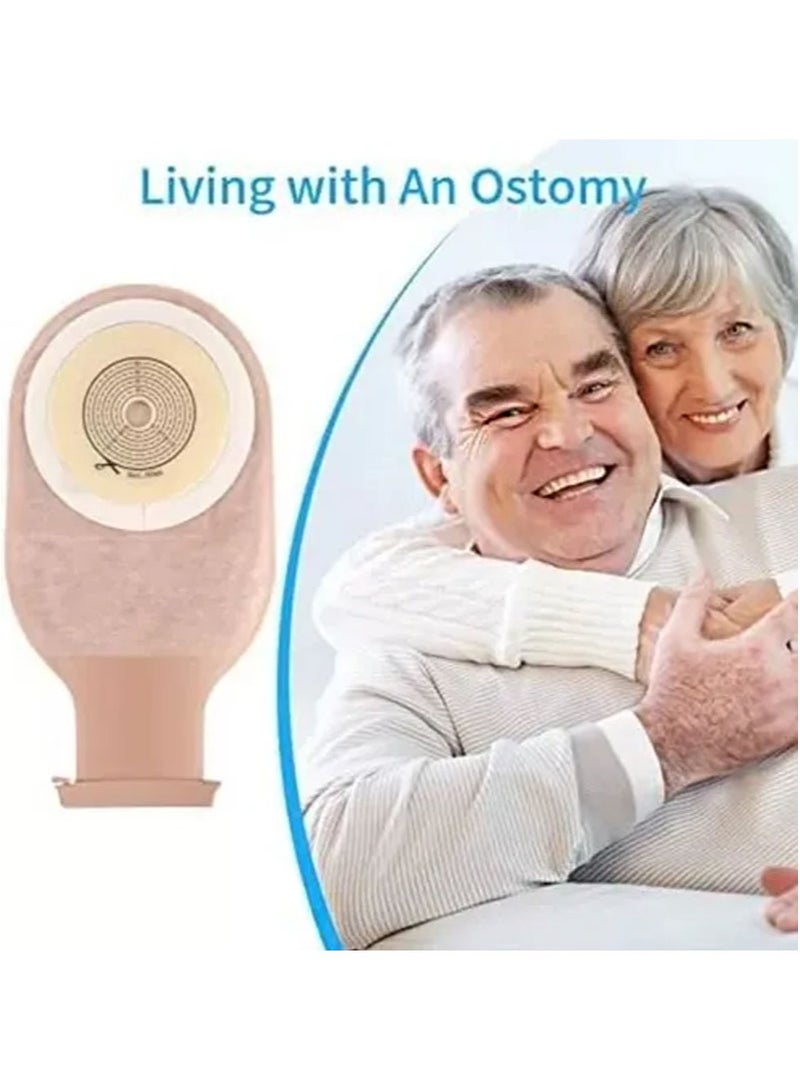 Apustim 10 Colostomy Bags，Ostomy Bag Supplies，All in one Ostomy Bags with Closure，Drainable Bags for Ileostomy Care，Ostomy Bags with Hook and Loop，Cut to Fit  - Image 4