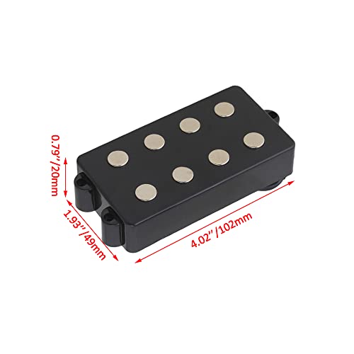 BQLZR Noiseless Good Balance 4 String Bass Pickup with 4 Color-Coded Conductors,Respond Well to Both Tonal and Volume Input - Image 4