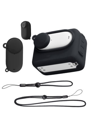 Rubber Sleeve Protection Accessories for Insta360 Go3 Action Camera High-Quality Silicone Cover for Scratch Fingerprint Dust Protection Comprehensive Anti-Seismic Anti-Scratch Design Black - pzsku/Z8EA307533502DB43981DZ/45/_/1718691895/e4518f42-570c-46a1-8500-c456a46bea51
