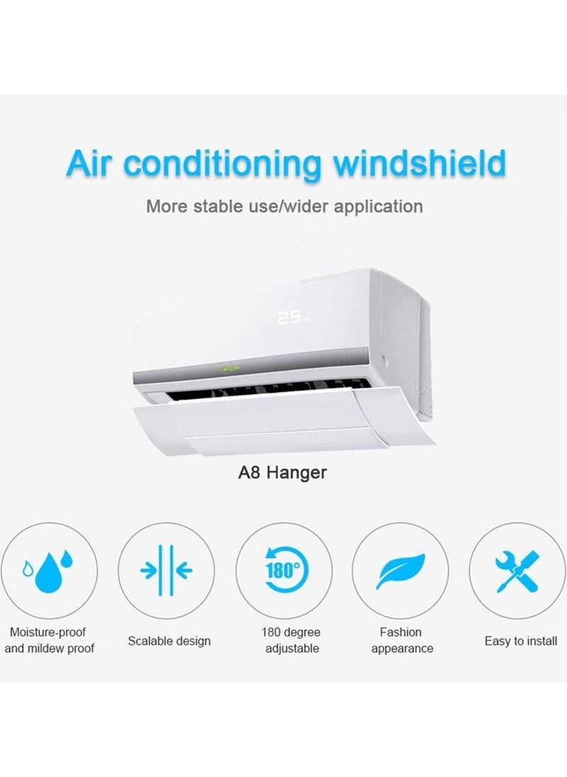 Retractable Air Conditioner Deflector Adjustable Anti Direct Blowing Windshield Split AC Air Conditioning Baffles