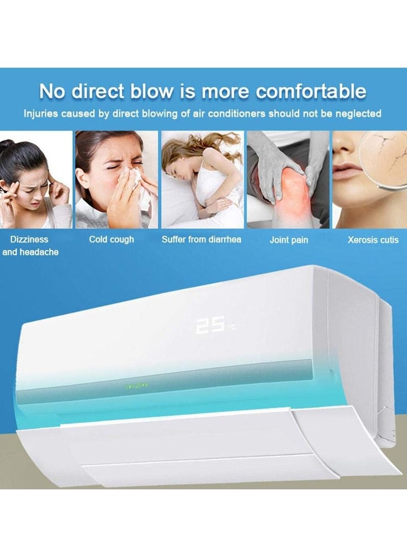 Retractable Air Conditioner Deflector Adjustable Anti Direct Blowing Windshield Split AC Air Conditioning Baffles