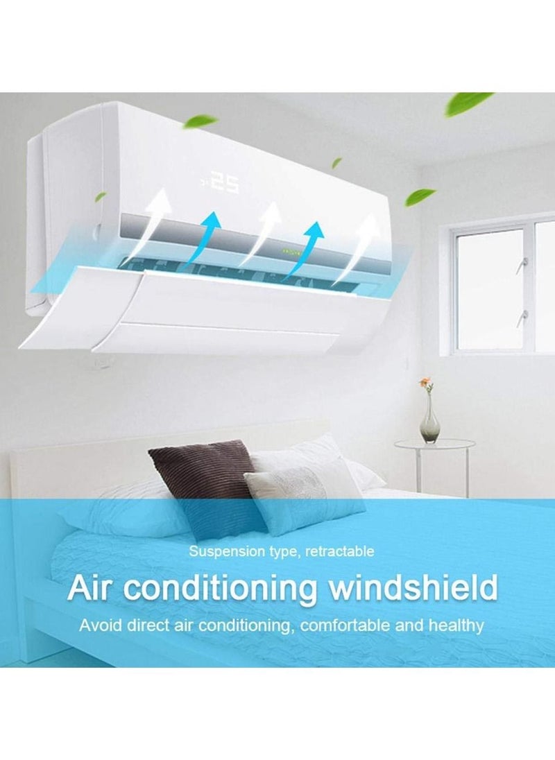 Retractable Air Conditioner Deflector Adjustable Anti Direct Blowing Windshield Split AC Air Conditioning Baffles