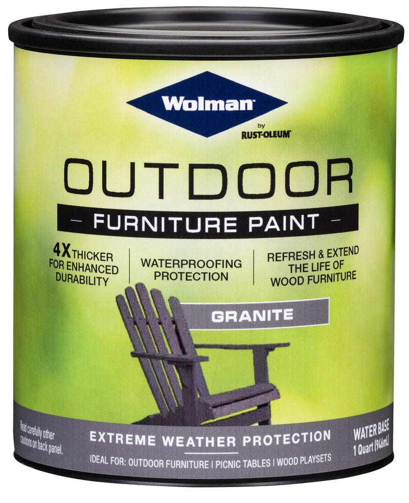 Wolman 360351 Outdoor Furniture Paint, Quart, Granite - Image 5
