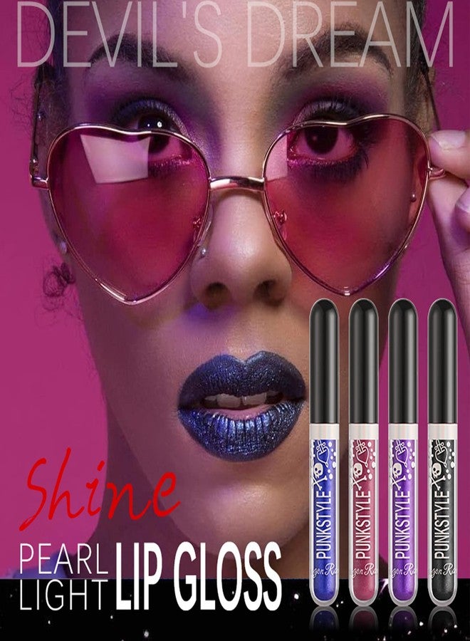 Gireatick 12 Colors Glitter Lip Gloss Set, 12Pcs Diamond Shimmer Metallic Liquid Lipstick Set, Long Lasting Waterproof Non-stick Cup Lip Gloss Glow Cosmetic Kit - Image 3