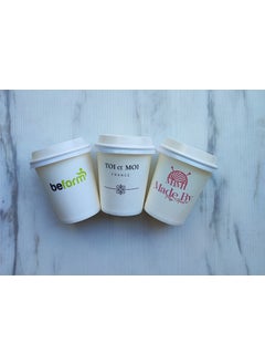 May Cup Company Special Printed Cardboard Cup with Lid 7 Oz 250 Pieces  - Image 3