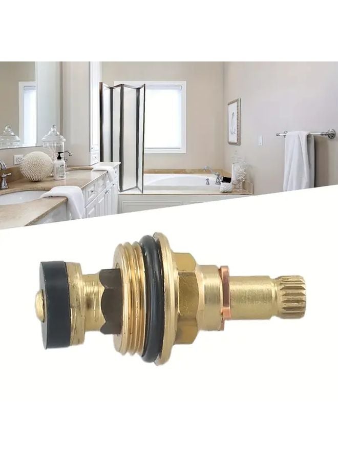 1pc Brass G1 2 Hot Cold Water Valve Core 20 Tooth Slow Opening Faucet Spool - Image 3