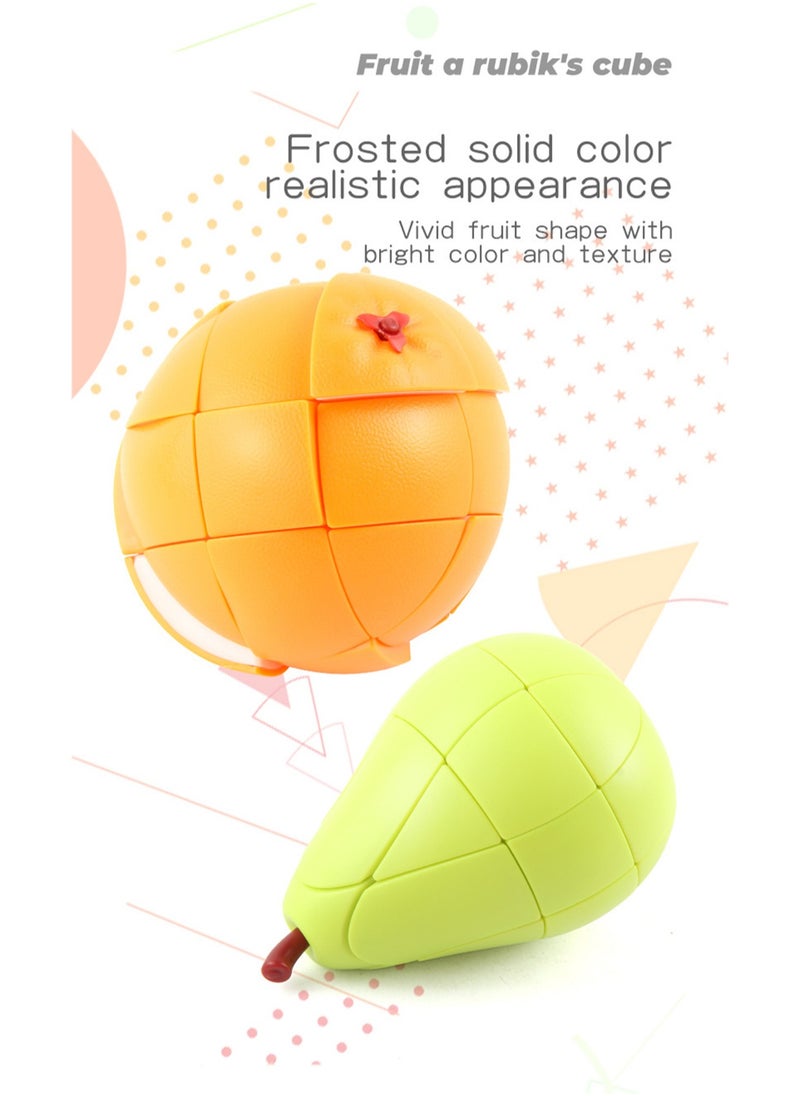 Generic - Fruit Rubik's Cube New Strange Decompression Fruit Series Twist Cube Flip Rubik's Cube (Pear) - Image 1