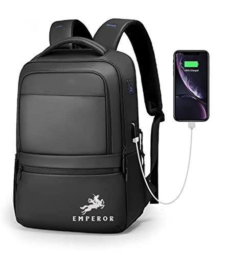 TRUE HUMAN EMPEROR® Anti-Theft Bagkpack With USB Charging Port Laptop bag/Office bag/College bag/Travel bag with Anti -Theft back pocket (LEGEND) - Image 1