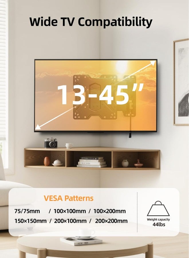 USX MOUNT RV TV for 17-43 inch TVs, Full Motion RV TV Wall for Camper, Outdoor Lockable RV Monitor UL Listed One Step Lock RV with Swivel Tilt, Max VESA 200x200mm 44lb - Image 2