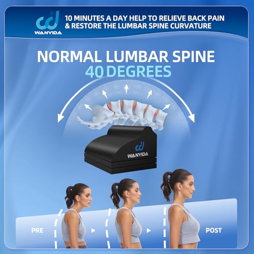 WANYIDA Lumbar Orthotic Traction Roll Device, Lower Back Stretcher for Pain relief, Back Traction for Lumbar Decompression, 3 Height Adjustable Lumbar Stretcher, Chiropractic - Image 5