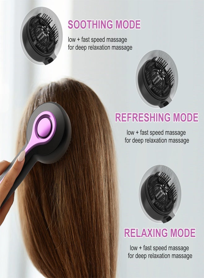 3 Gear Massage Comb with 360° Kneading Type-C Rechargeable 10 Days Battery for  Electric Scalp Massager - Image 4