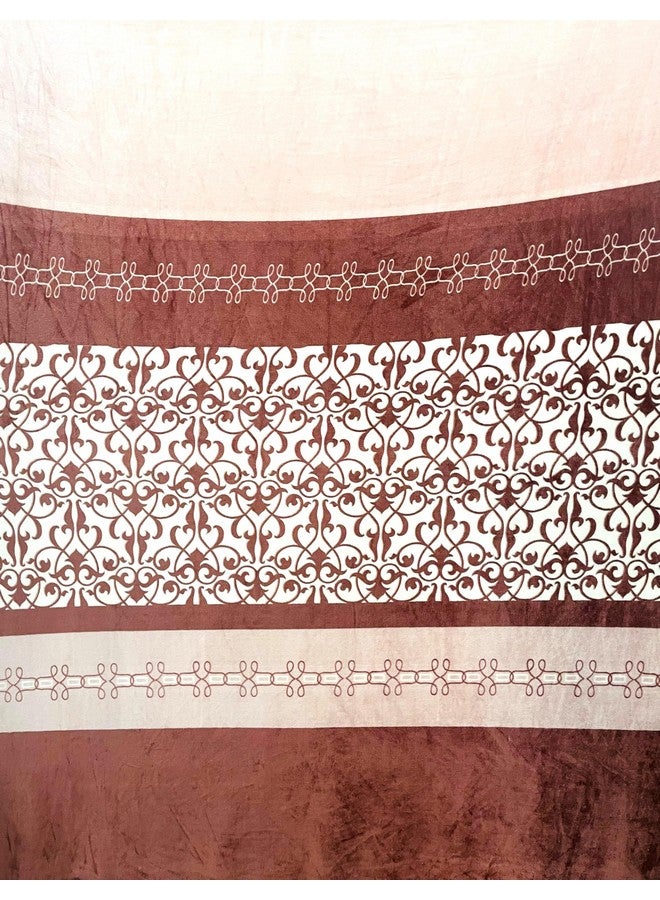 RD TREND 190 GSM Flannel Elastic Warm bedsheets for Winter King Fitted Size (78x72x8 Inches) with 2 Pillow Cover Size (18x28 Inches) Colour Brown - Image 2