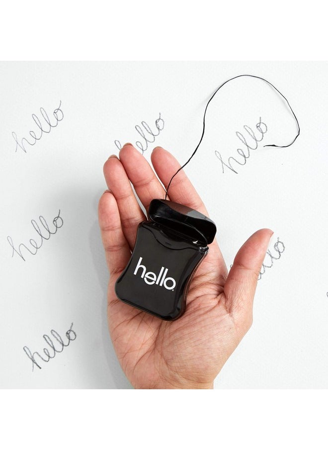 Hello Activated Charcoal Infused Floss Vegan Wax, Fresh Mint, Natural Peppermint Flavor, 3 Count  - Image 5
