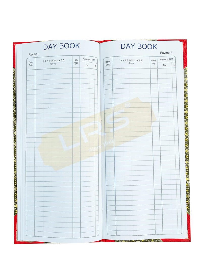 LRS Day Book Hard Bound - 34 x 14 cm - 100 Pages (100 Pages - Pack of 5) - Image 1