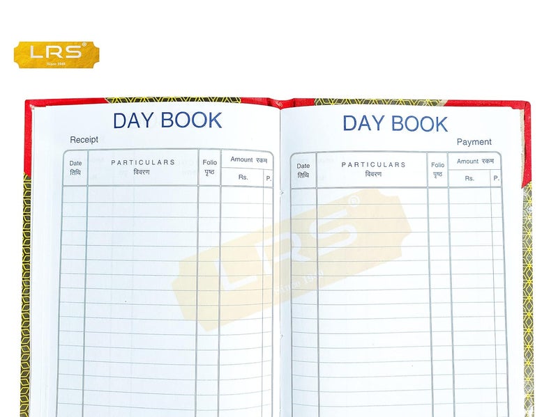 LRS Day Book Hard Bound - 34 x 14 cm - 100 Pages (100 Pages - Pack of 5) - Image 2