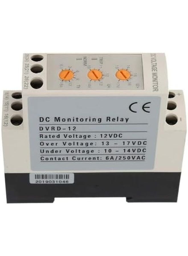 DC 12V System Voltage Monitor Relay Adjustable Over Undervoltage Protector Dual Contact Outputs - Image 5