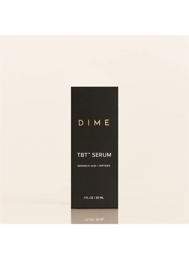 DIME - DIME Beauty TBT Anti Aging Facial Serum Retinol Alternative with Resveratrol, Mandelic Acid and Niacinamide Decrease Fine Lines, Helps Skin Tighten and Hide Wrinkles, Dark Spots and Crows Feet, 1 Coun - Image 1