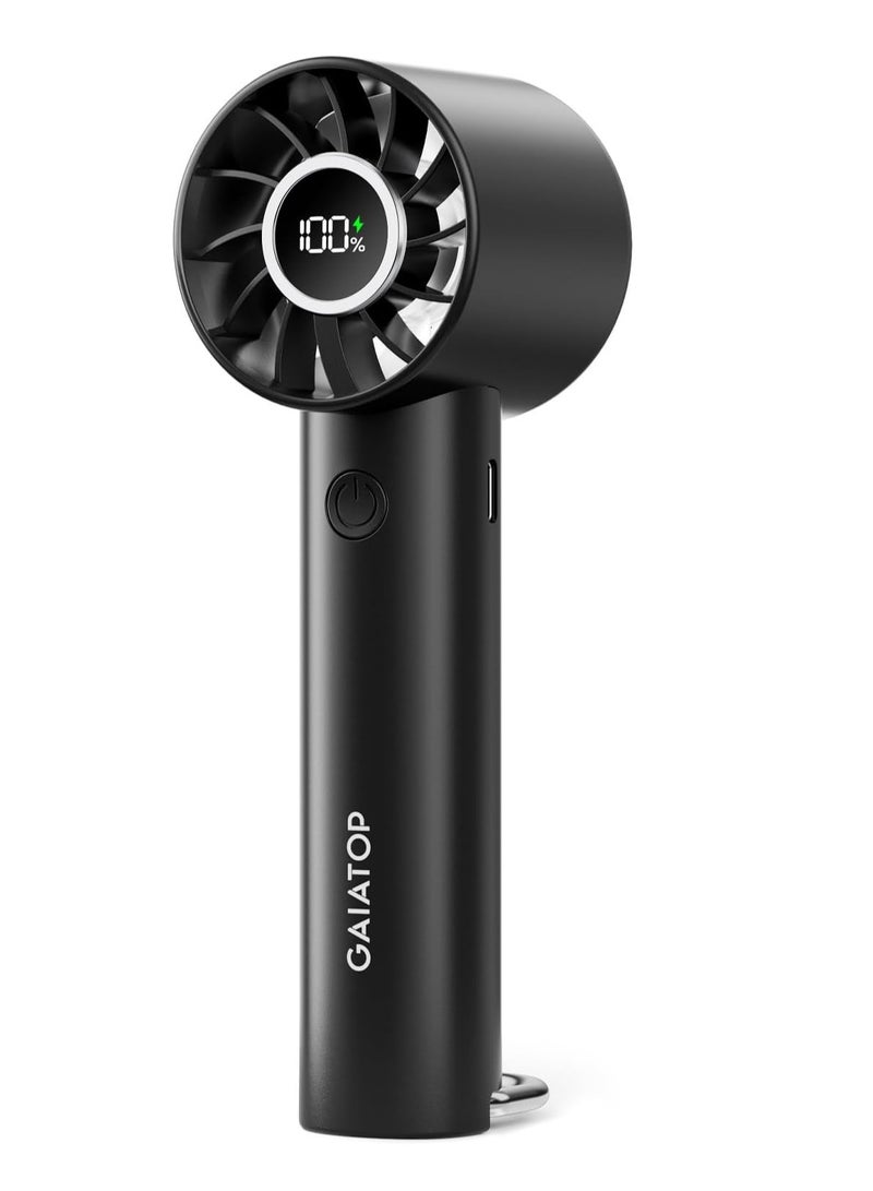 general 3 Speed Handheld Fans with Power Display Flashlight, USB Rechargeable Battery, Lightweight Personal Cooling for Women Men Indoor Outdoor Travel - Image 1