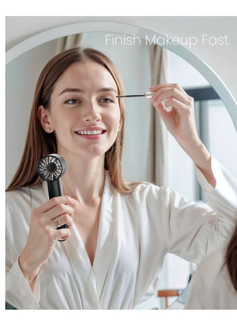 general 3 Speed Handheld Fans with Power Display Flashlight, USB Rechargeable Battery, Lightweight Personal Cooling for Women Men Indoor Outdoor Travel - Image 3