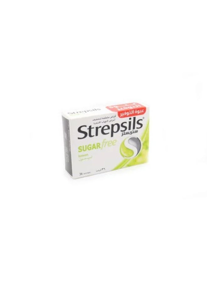 Strepsils Lemon Lozenges - Sugar Free 36 Pcs - Image 2