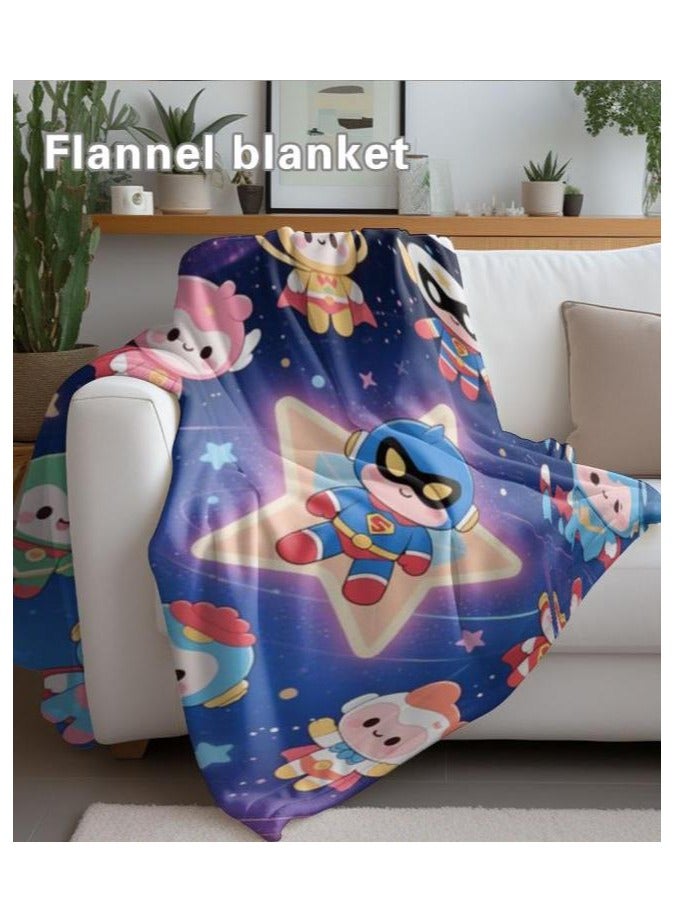 general Flannel thin blanket (warm and comfortable, suitable for sleep, gaming, dust removal and sandproof) 150cm*200cm - 1031 - Image 4