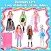 ebuddy 6 Pack 115 Inch Fashion Dolls Set 6 Stylish White Skin Dolls with Unique Outfits Accessories - Image 4