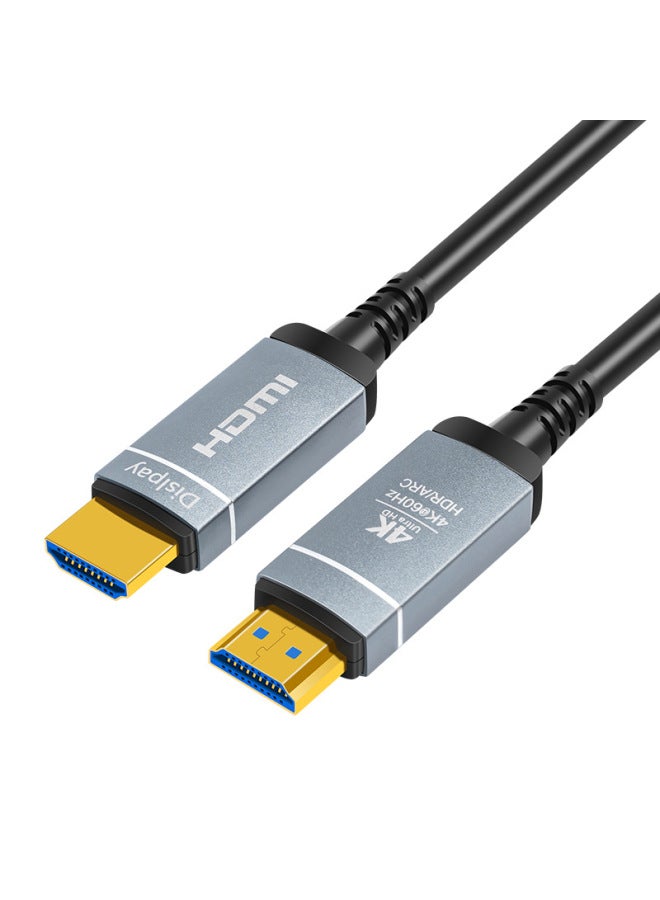 كابل الألياف الضوئية عالي الدقة HDMI2.0 إصدار 4K60Hz لشاشة الكمبيوتر وشاشة عرض التلفزيون وخط تمديد الاتصال - اللون: كابل الألياف الضوئية عالي الدقة HDMI2.0 إصدار 4K - طول الخط: 35 مترًا - Image 1