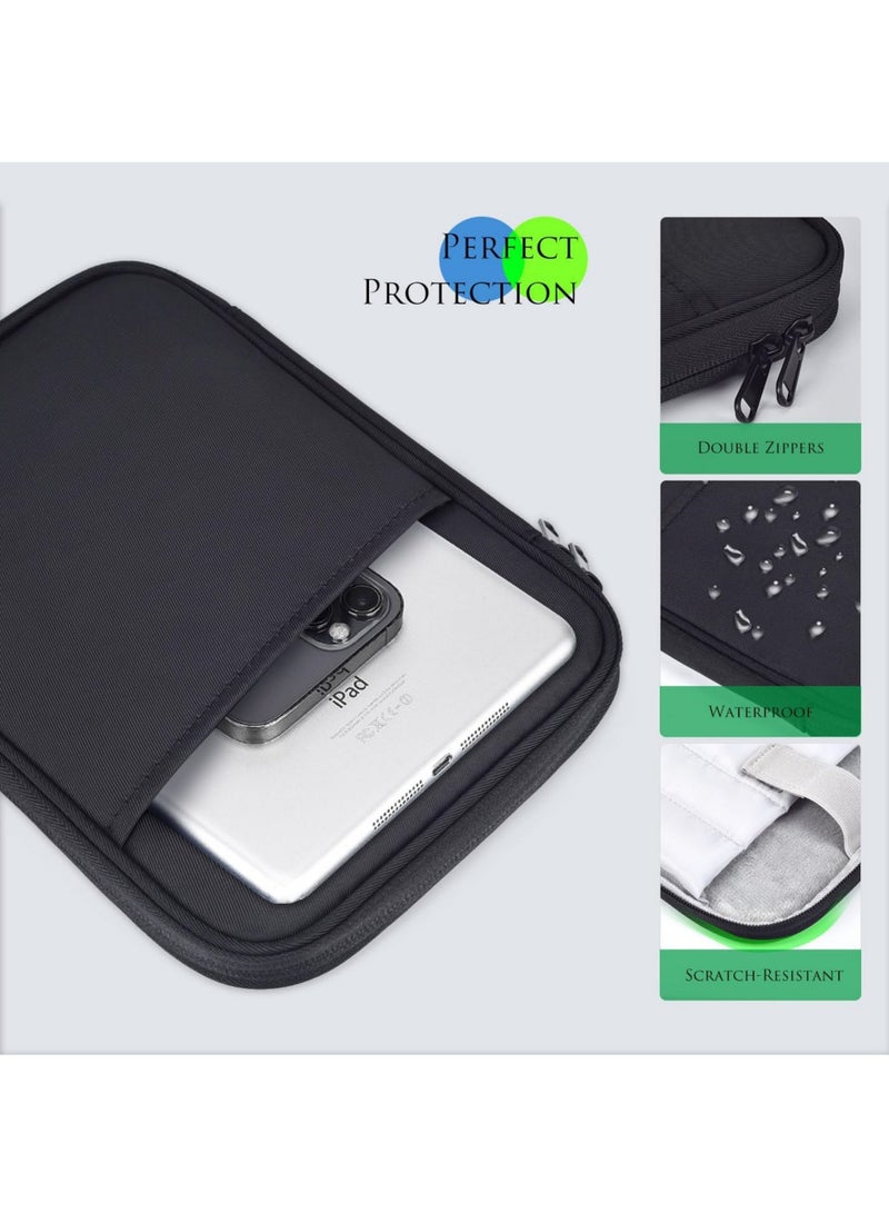 روك بو حقيبة تابلت 8-9 بوصة لجهاز Fire HD 8 / Fire HD 8 Plus 8 بوصة Samsung Galaxy Tab A9 8.7 بوصة / Tab A7 Lite 8.7 بوصة / Tab A 8 بوصة وiPad Mini 6 Mini 78.3 بوصة / iPad Mini 5 4 3 2 1 حقيبة حمل مقاس 7.9 بوصة - Image 4