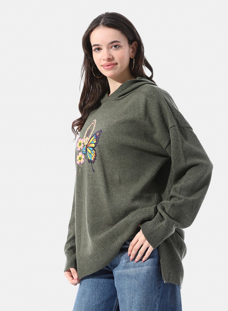 Andora High Low Slip On Hooded Pullover - Image 2