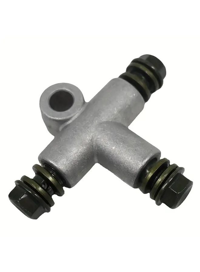 Heavy Duty Aluminum Alloy Beach Buggy Brake Oil Pipe Tee Connector 10mm x 48mm 1pc - Image 2