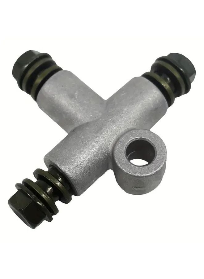 Heavy Duty Aluminum Alloy Beach Buggy Brake Oil Pipe Tee Connector 10mm x 48mm 1pc - Image 1