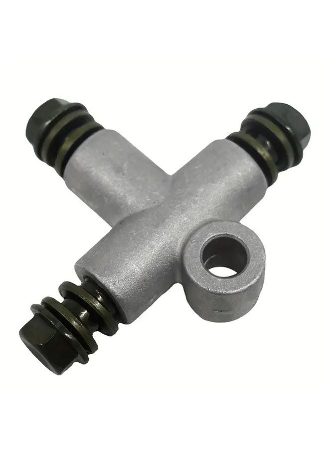 Heavy Duty Aluminum Alloy Beach Buggy Brake Oil Pipe Tee Connector 10mm x 48mm 1pc - Image 3