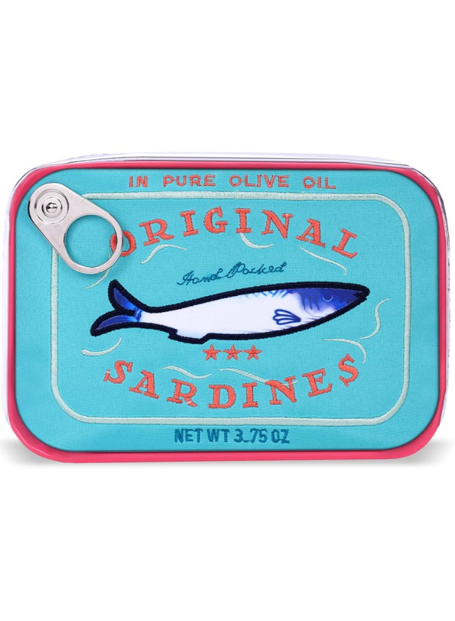 Cessfle Canned Sardines Makeup Bag Funny Sardine Tin Fish Cosmetic Bag Creative Cute Makeup Bag Kawaii Pencil Case Pouch Coquette Make up Pouch for Women - Image 2