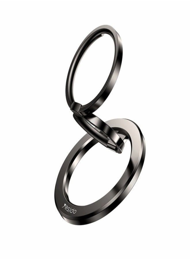 Yesido C206 Zinc Alloy 180 Degree Dlip And Fold Built-in N52 Double Ring Metal Folding Ring Phone Holder  - Image 1