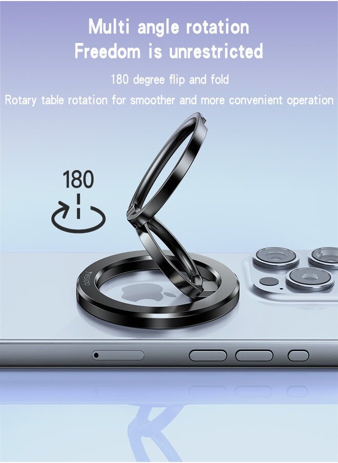 Yesido C206 Zinc Alloy 180 Degree Dlip And Fold Built-in N52 Double Ring Metal Folding Ring Phone Holder  - Image 5