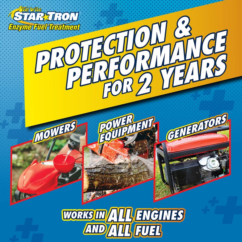 Star Brite Star Tron Enzyme Fuel Treatment - Small Engine Formula - 16 Oz Treats up to 96 Gals, Gas Additive Rejuvenates & Stabilizes Old Gasoline, Cures & Prevents Ethanol Problems, Improves MPG (014316) - Image 4