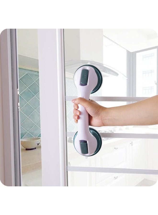 Pack of 2 Suction Grab Bars for Bathroom Safety, No-Drill Bath Support Handles for Shower, Bathtub and Toilet Areas - Image 3