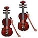 Chalyna 2Piece Mini Violin Model Set Wooden Miniature Violin for Dollhouse Accessory 256 x 098 x 039 Inch - Image 2