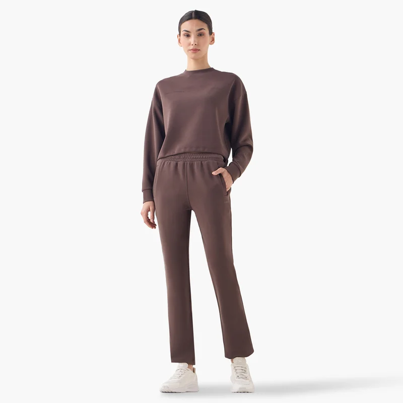 ADOT by Splash Solid Track Pants with Elasticated Waistband and Pockets